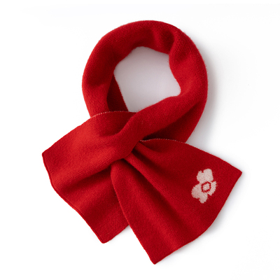 100%纯羊绒小围巾女秋冬