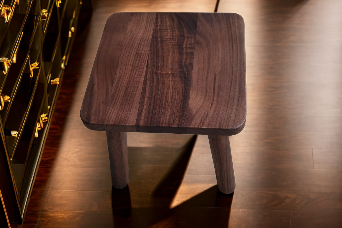 北美黑胡桃小方凳儿童椅宝宝餐凳换鞋矮凳家用,住宅家具,矮凳,淘宝优惠券,粉丝福利购,淘宝优惠卷