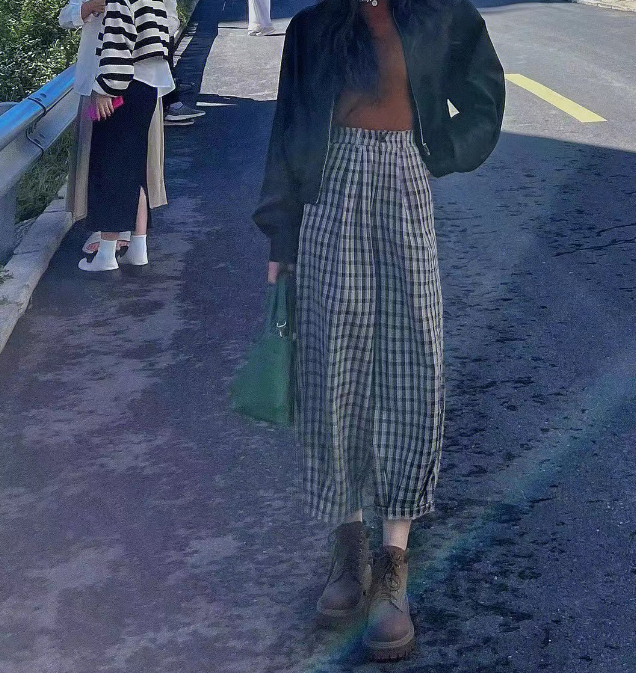 1836丹丹纸样服装1:1裁剪图纸打版diy休闲裤9分裤灯笼裤