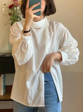 2073视频教程丹丹纸样服装1：1裁剪图纸打版DIY圆领长袖衬衫