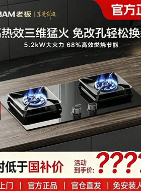 老板23BX-E1/52B5N/55B7A/50B5A/50B7A/57B5X燃气灶家用小坚果L5