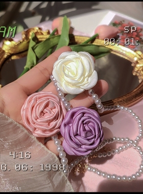 法式复古优雅温柔仙女短款花朵