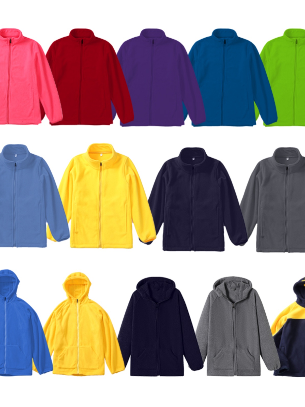 中小学生校服套装 冲锋衣 抓绒内胆 保暖 摇粒绒 男女童 神器冬款