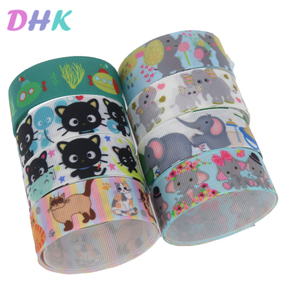 猫咪 印花织带 缎带 绸带 彩带 蝴蝶结DIY卡通印刷罗纹带S10861