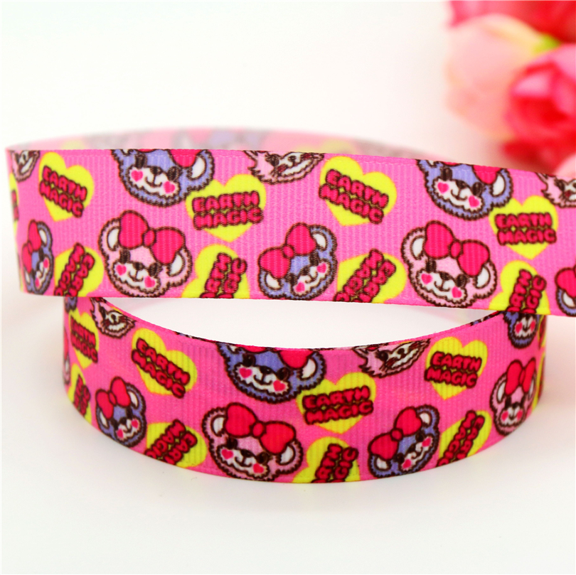 日本卡通 印花织带缎带绸带彩带蝴蝶结DIY卡通印刷罗纹带