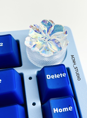 生夏如花｜HI75 客制化旋钮镭射风格 机械键盘改装 手工桌搭配件