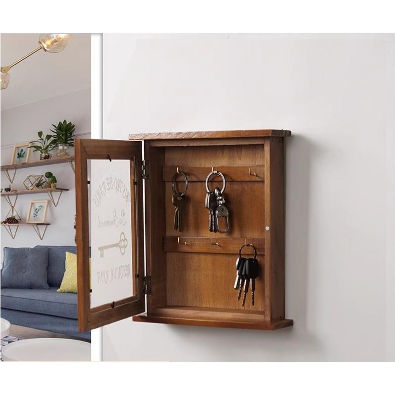 钥匙收纳盒壁挂门口客厅创意家用整理装饰玄关钥匙收纳摆件钥匙盒