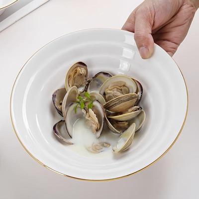 陶瓷描金边汤碗大容量拉面碗