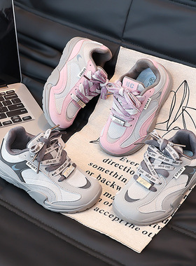 儿童运动鞋织物透气中大童舒适软底耐磨男女童休闲鞋跑步鞋学生鞋