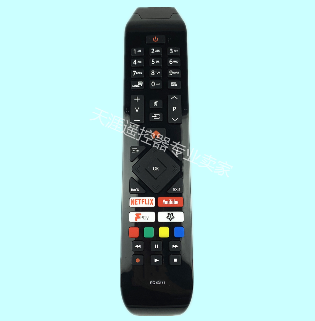 适用日立液晶电视机遥控器rc43141 netflix youtube 43hk6100u