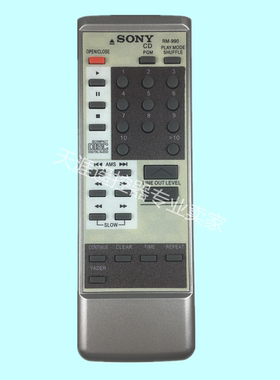 适用索尼CD机遥控器RM-990M CDP-302 303 552 553 555 X33X55 991