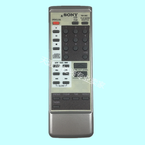 适用索尼CD机遥控器RM-990M