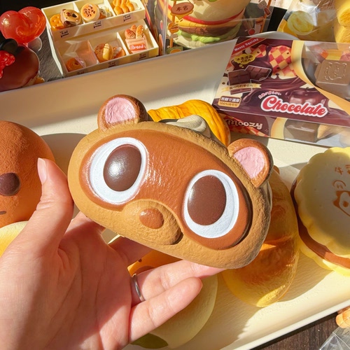 奶油抱抱卷咖啡味3C合规原创小吉狸捏捏乐解压玩具慢回弹squishy