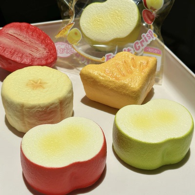 木吉苹果酥仿真水果香蕉酥慢回弹玩具草莓菠萝解压捏捏乐squishy