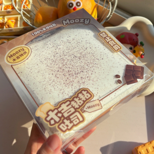 木吉粘粘吐司慢回弹奥利奥可可奶茶解压发泄squishy捏捏乐玩具