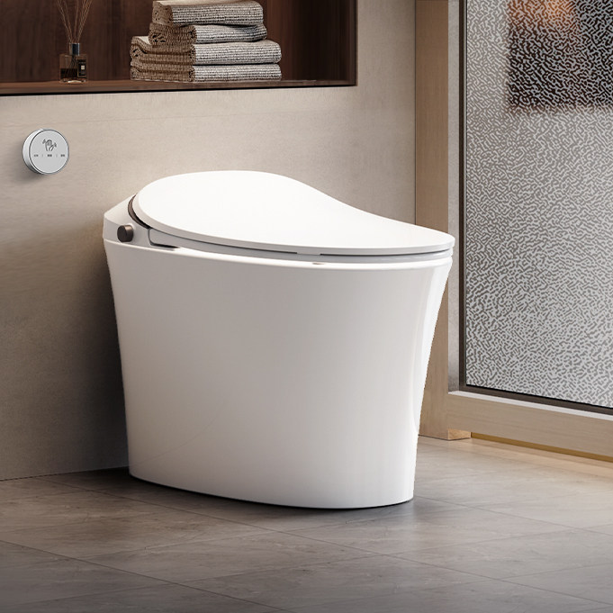 恒洁智能马桶感应全自动坐便器无水压翻盖水箱轻音家用小户型Qs2p