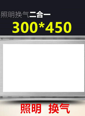 集成吊顶300x450换气扇led照明