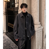 JK32新款加厚皮毛一体外套男款潮牌毛呢高品质棉衣男P148，男装棉衣，星座404A