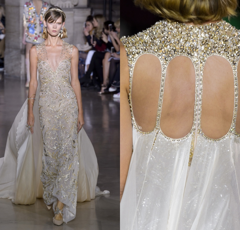 精致钉珠鱼尾走秀酒会新娘礼服