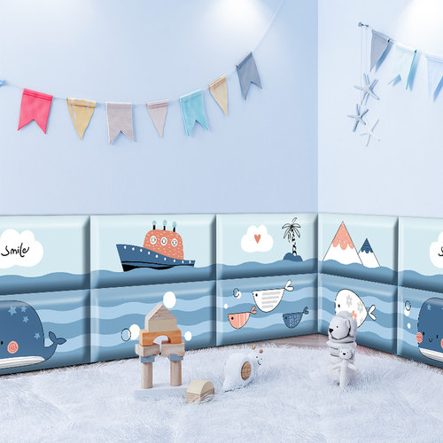 墙贴婴儿床头软包温馨自粘防撞