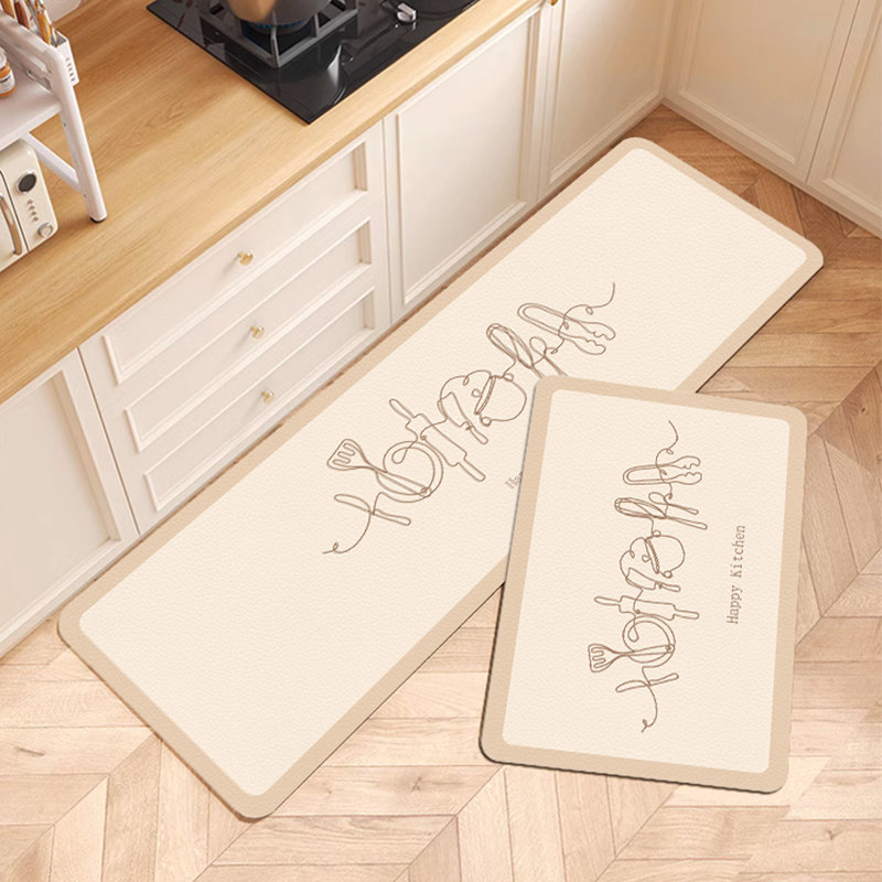 厨房地垫长条吸水吸油地垫防滑脚垫门口耐脏脚垫防水家用免洗可擦,居家布艺,厨房地垫,淘宝优惠券,粉丝福利购,淘宝优惠卷