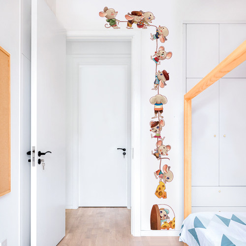 自粘卧室卡通儿童房家用门墙贴纸