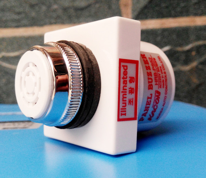 进口电子蜂鸣器 讯响器 报警器 凯昆HRB-PS52CR/A2 25mm 带灯220V