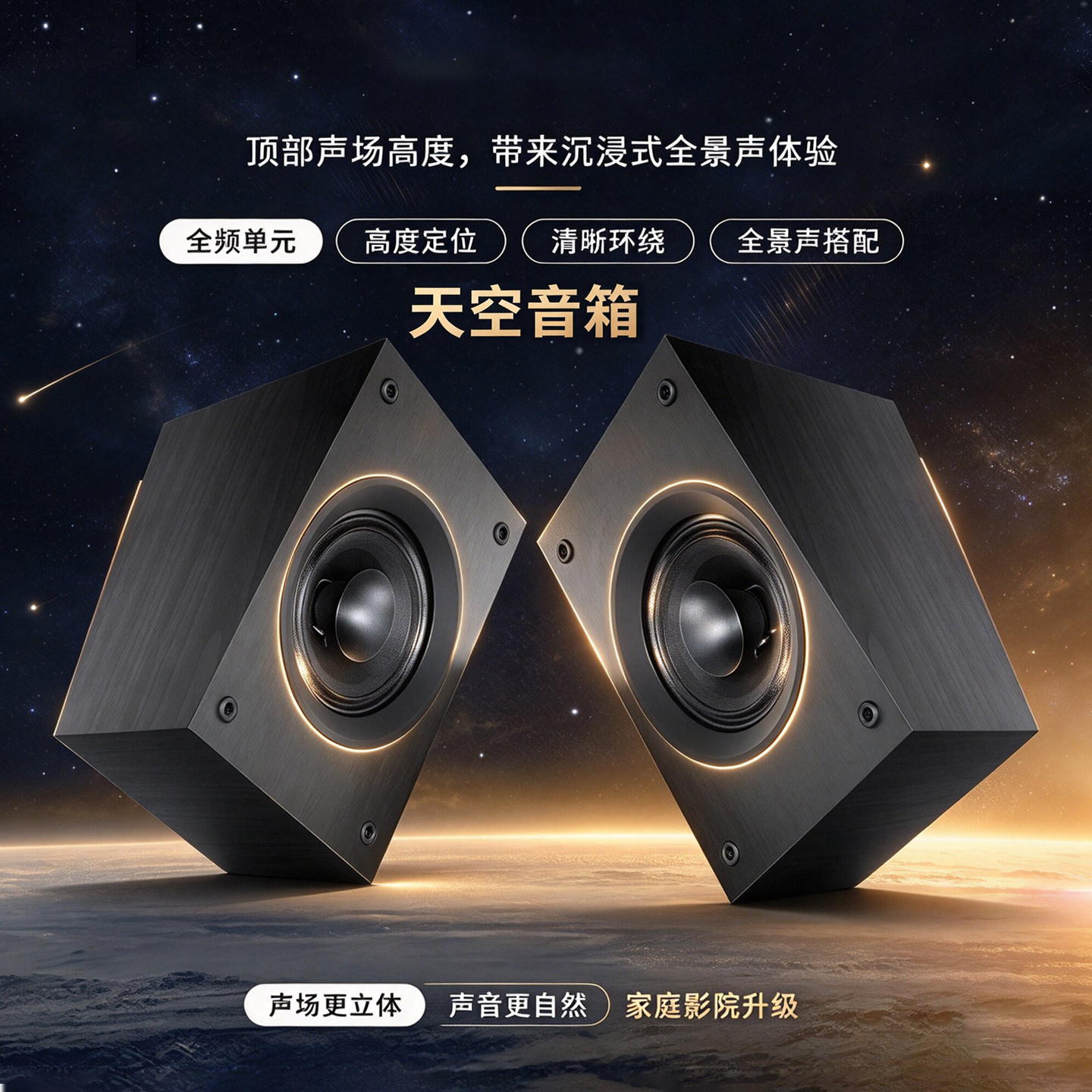 班龙S8班龙杜比全景声反射式天空环绕音箱5.1家庭影院音响套装