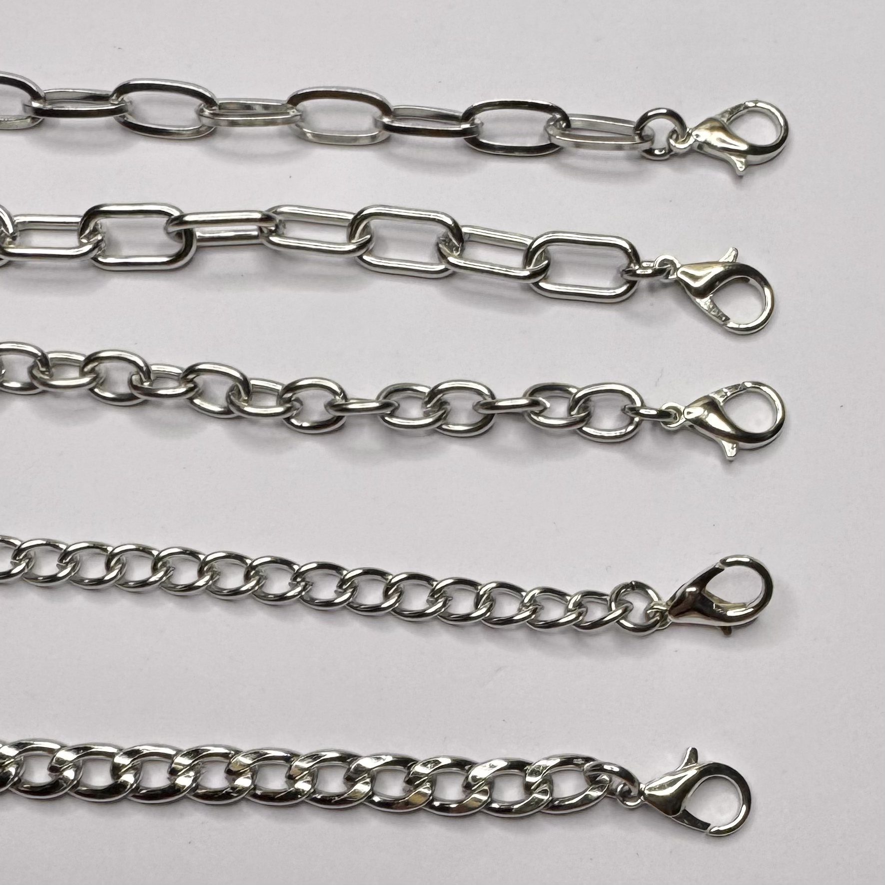 双头不锈钢小龙虾扣加长链领口装饰挂链鞋链后跟链固定扣可定制