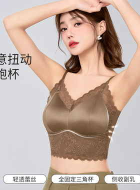 法式性感蕾丝一片式运动吊带背心