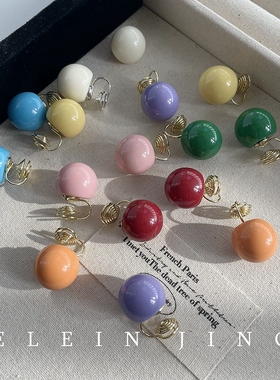 欧阳娜娜同款珍珠耳环新款高级感蚊香盘耳夹无耳洞女气质轻奢耳饰