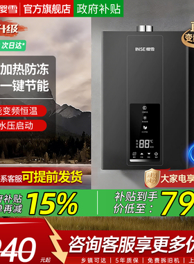 樱雪2420十大名牌天然气燃气煤气恒温节能以旧换新热水器家用