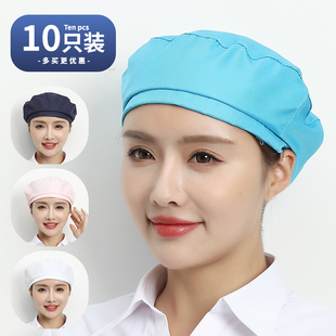 轩之新纺织女工工作帽子一次性网帽工厂食品厂防尘透气车间卫生