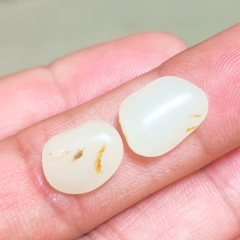 美石林玉器天然羊脂玉籽料手链项链籽戒面特细高货正品新疆和田玉
