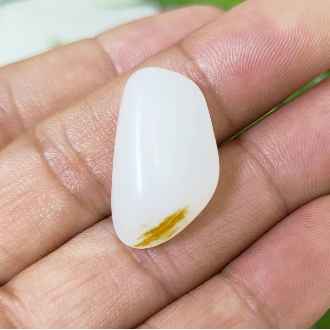 美石林玉器高白羊脂白玉精品籽料挂件吊坠无结构经典原皮玩料收藏