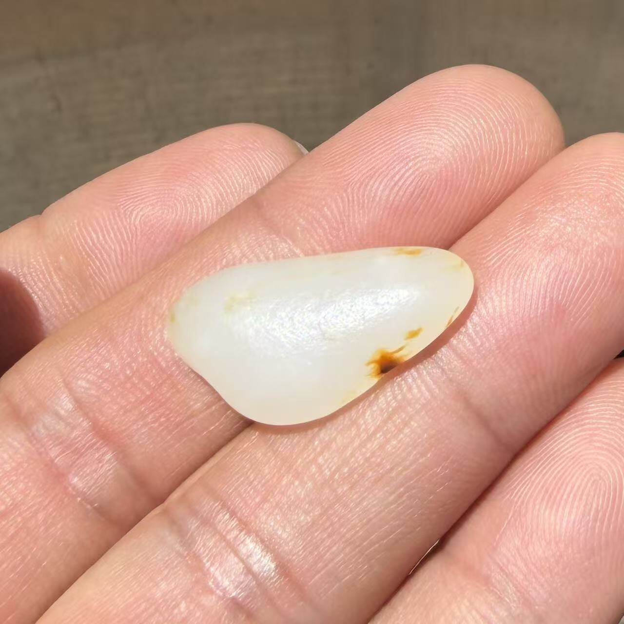 纯天然真皮籽料原石挂件吊坠包金籽高白羊脂玉聚红皮正品玉石保真