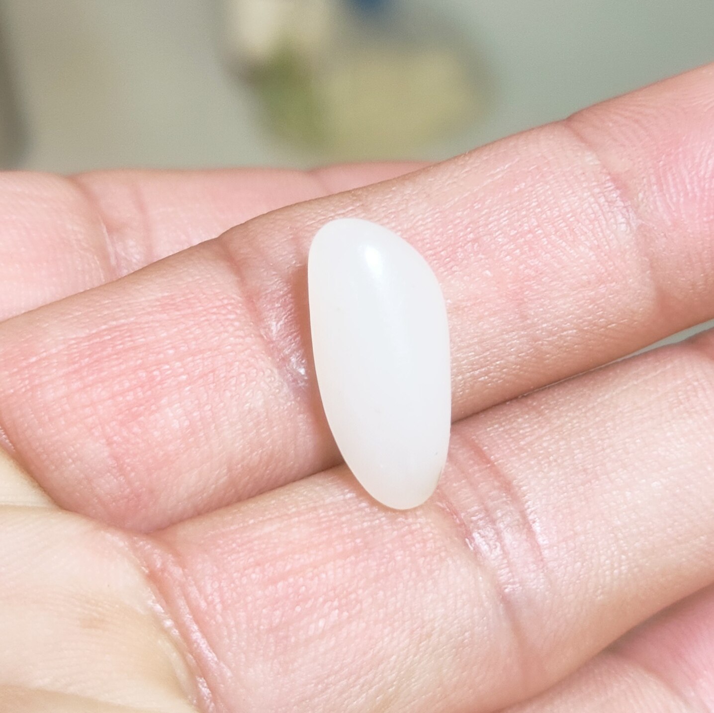 美石林玉器高货羊脂玉标尺籽项链名媛款耳坠厚实饱满型和田玉保真