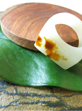 羊脂玉羊脂玉和田玉戒指籽料白玉