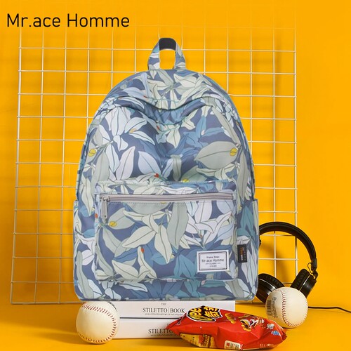 mr.acehomme新款休闲潮款双肩包