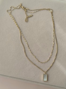 双层项链贝壳OGLoc钛钢