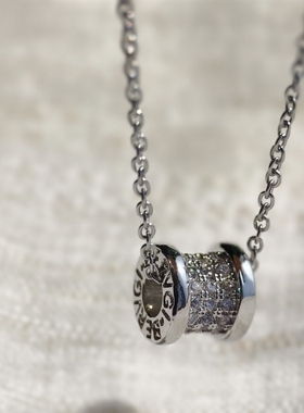 青岛饰品 OG Loc  镶钻小蛮腰 项链长40㎝延长链5㎝ 保色好