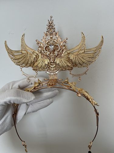 后雨山有香如故联名款仿款汉服发冠仙侠发冠 COS发冠古风头饰仙尊