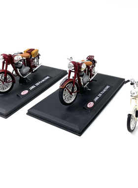微瑕疵1/ 18摆件索利德JAWA佳娃250 350仿真合金摩托车模型无包装