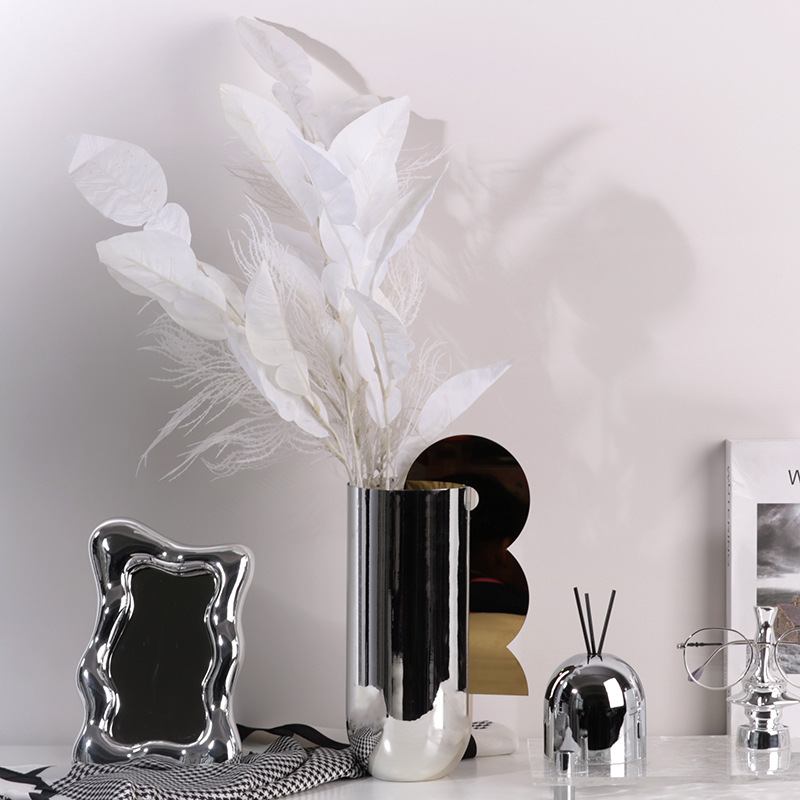 简约现代几何金属花瓶客厅高级艺