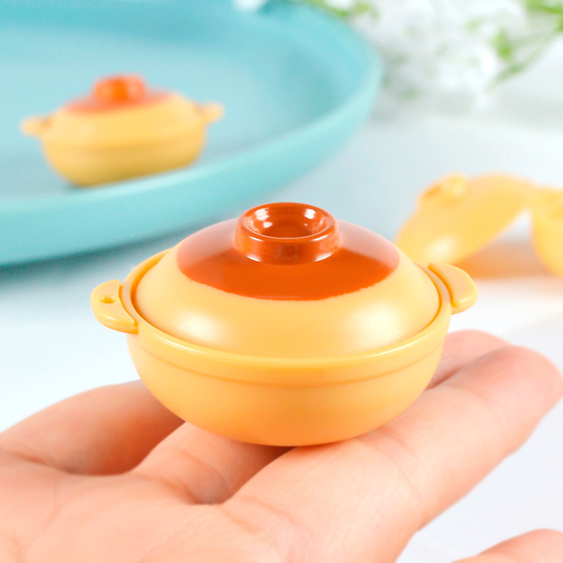 微缩仿真砂锅食玩道具diy娃娃屋Dollhouse厨房锅具玩具配件