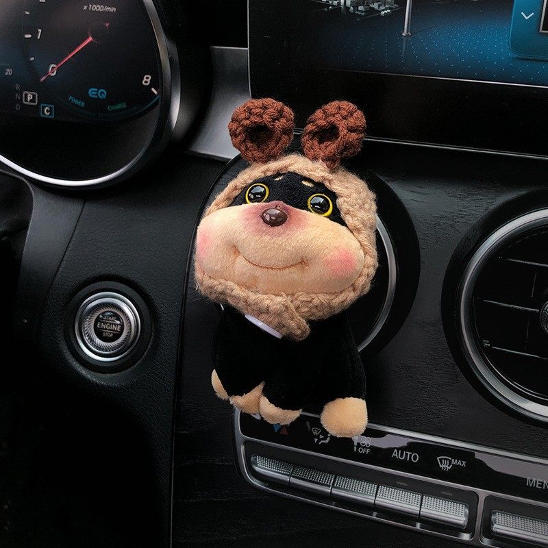 可爱蜜蜂狗车载香薰玩偶公仔汽车空调出风口装饰女生车用车内饰品,汽车用品/电子/清洗/改装,摆件,淘宝优惠券,粉丝福利购,淘宝优惠卷