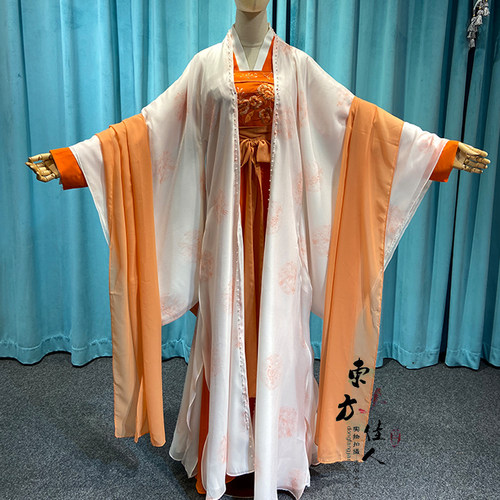 刘亦菲梦华录汉服赵盼儿同款古装广袖飘逸仙气红色襦裙宋朝服装女