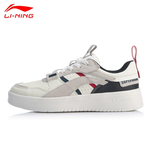 Li Ning, спортивная летняя белая обувь для отдыха, белый скейтборд, модель весна/осень 2024 года