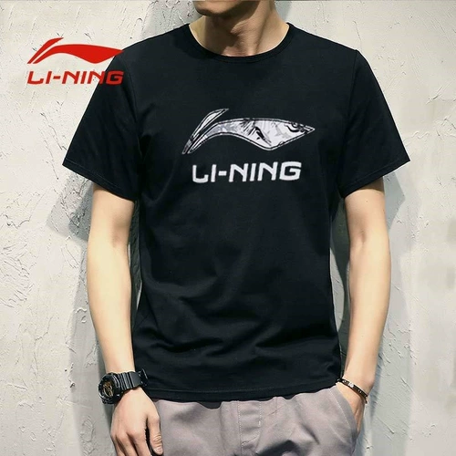Li Ning, летняя футболка с коротким рукавом, дышащие шорты, штаны, спортивный костюм, для бега