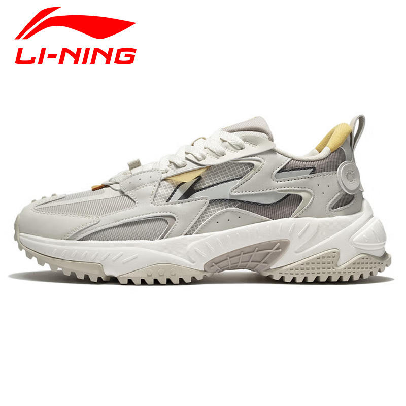 李宁男鞋运动时尚鞋子2023新款越川男减震回弹经典休闲鞋AGCS089